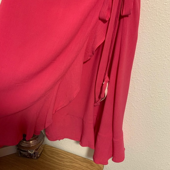 cupcakes and cashmere NWT Pink Catana Wrap Dress S - Picture 12 of 14